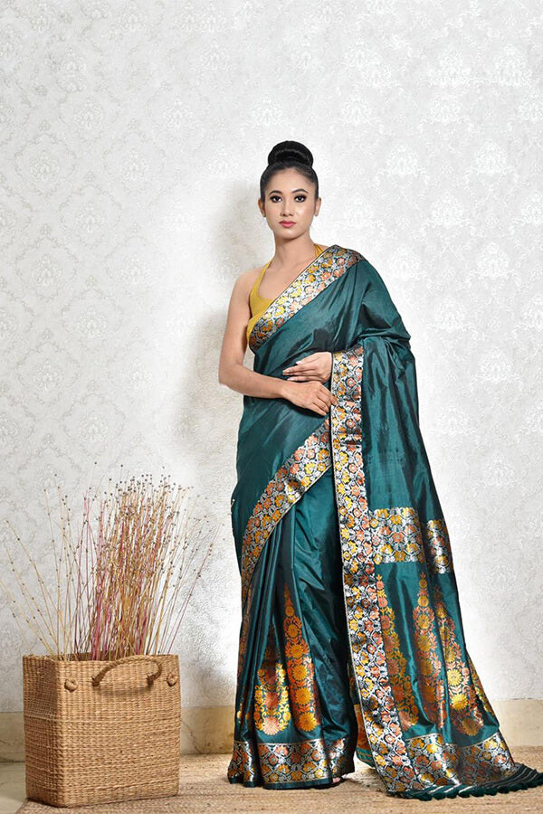 VIRIDIAN GREEN SAREE